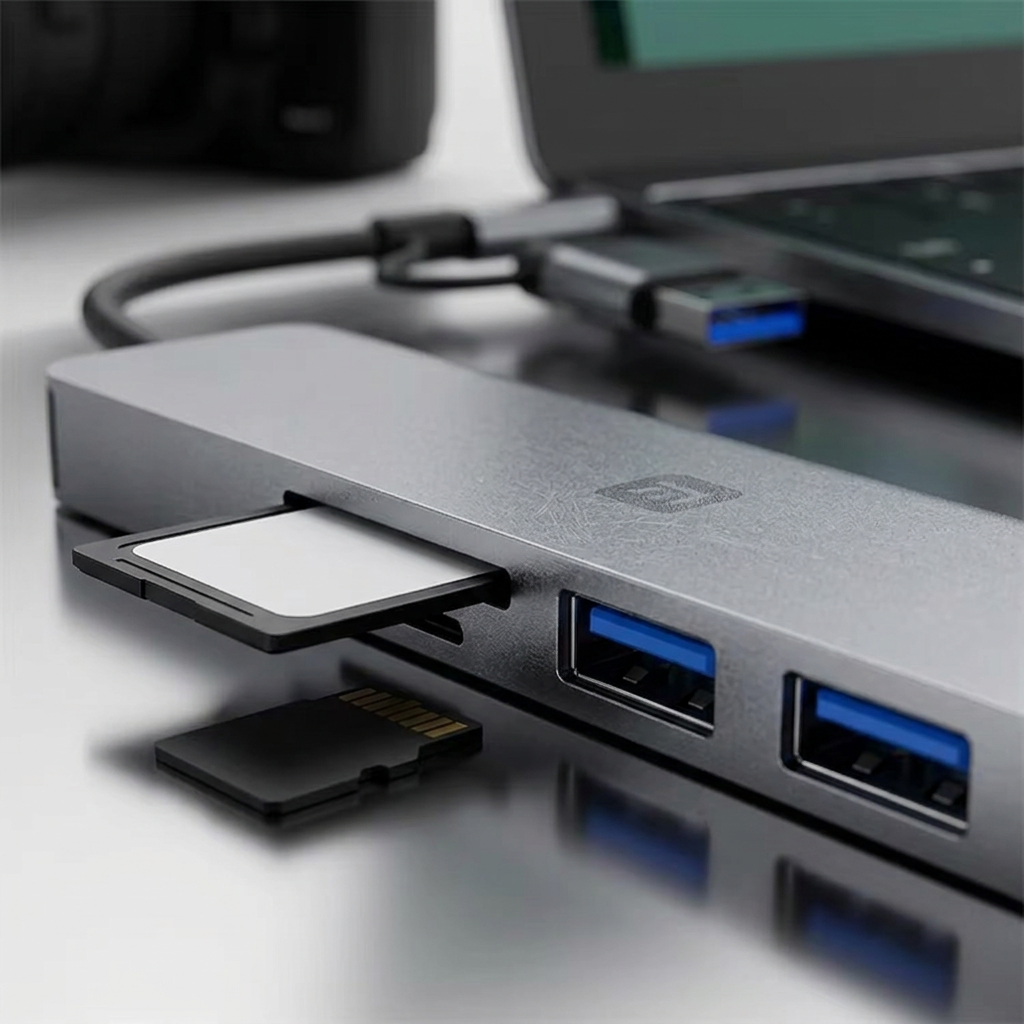 Hub USB-C 8-en-1 Premium – Station de Travail Tout-en-Un | Congo Tech Store
