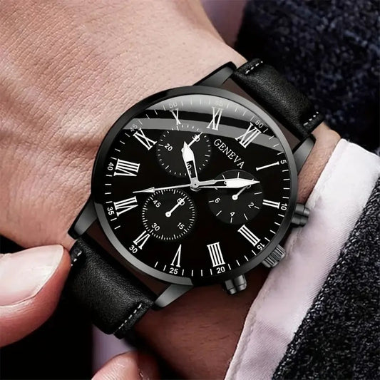 Montre Geneva Premium LP22 – Élégance Masculine & Design Quartz