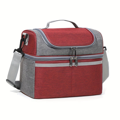 Sac à Déjeuner Isolé en Tissu Grande Capacité