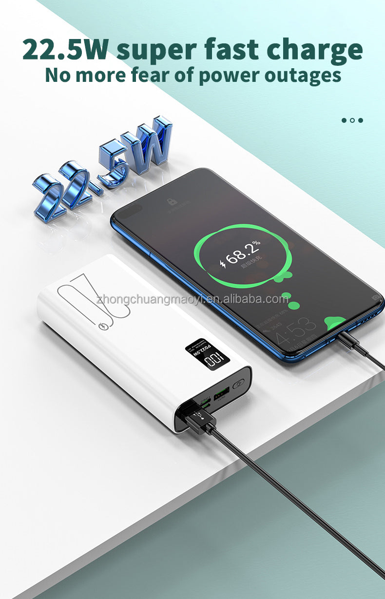 Power Bank Ultra-Rapide 22.5W - Énergie Inépuisable pour votre Smartphone