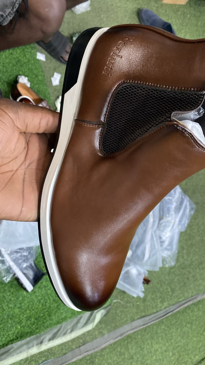 Bottines Chelsea Premium en Cuir Cognac – Élégance & Confort Urbain
