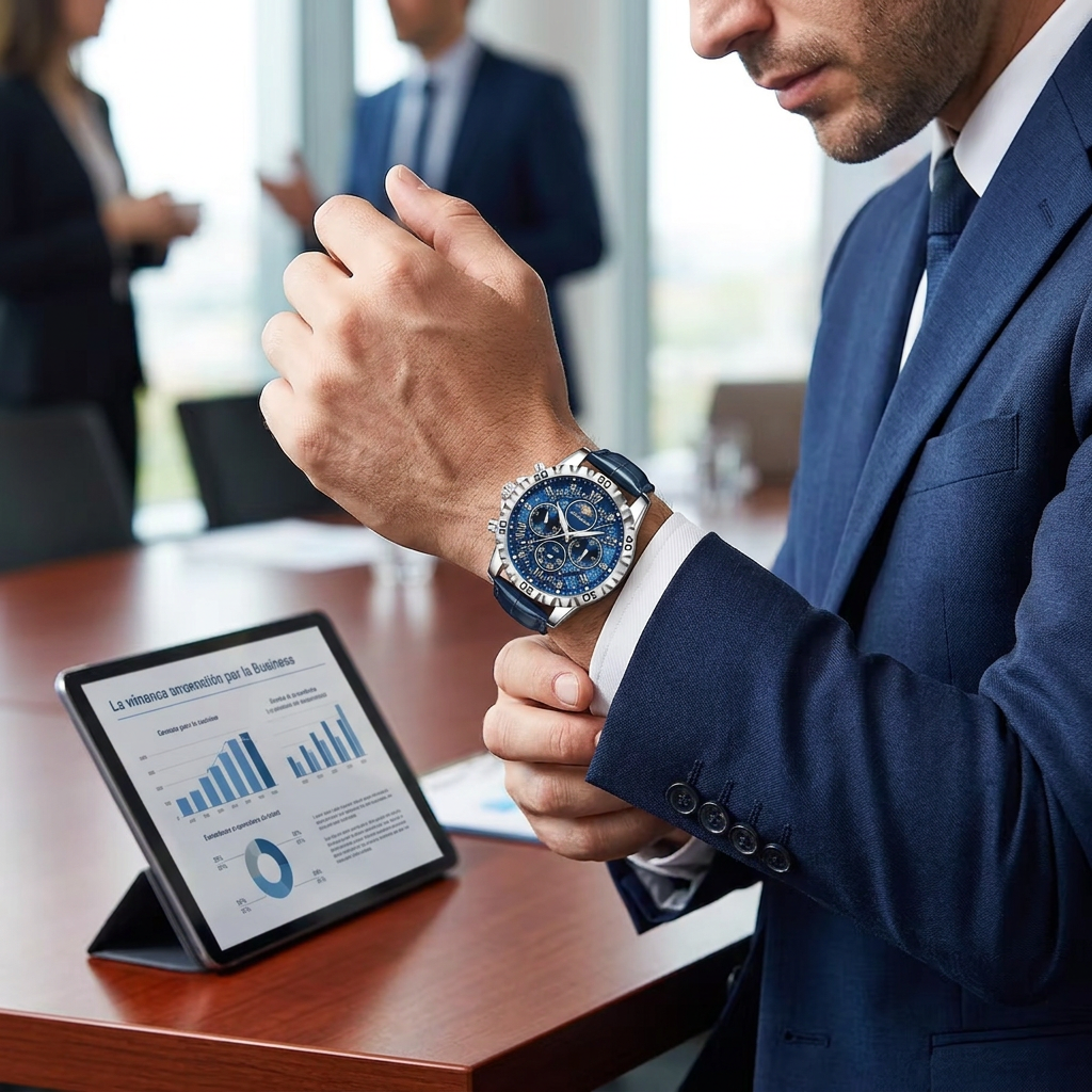 Montre de Luxe Poedagar Chronographe – Élégance & Précision pour Homme