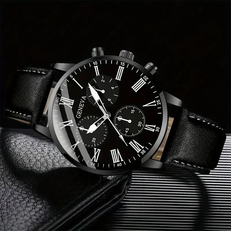 Montre Geneva Premium LP22 – Élégance Masculine & Design Quartz