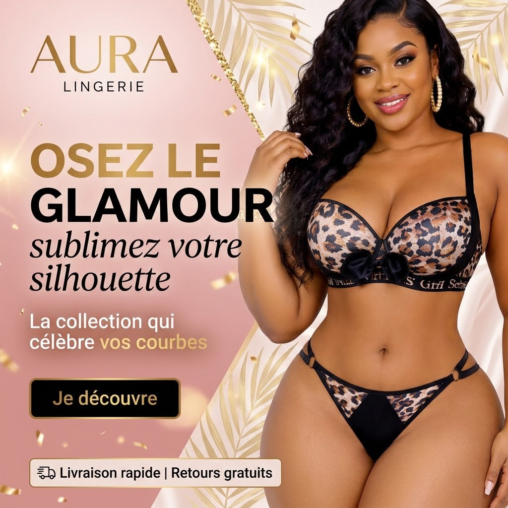 Ensemble Lingerie Aura Glamour – Collection Léopard 2026