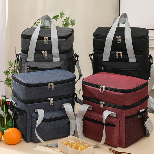 Sac à Lunch Isolé Grand Format – Double Couche Étanche