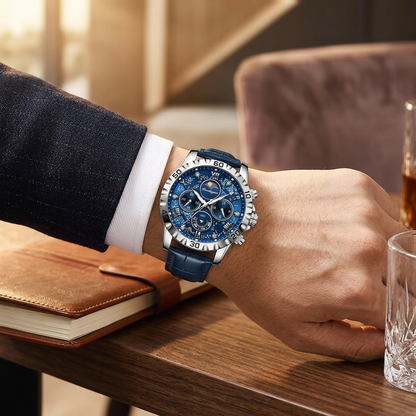 Montre de Luxe Poedagar Chronographe – Élégance & Précision pour Homme