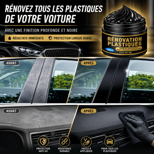 CRÈME DE RÉNOVATION POUR PLASTIQUES AUTO – FINITION PREMIUM