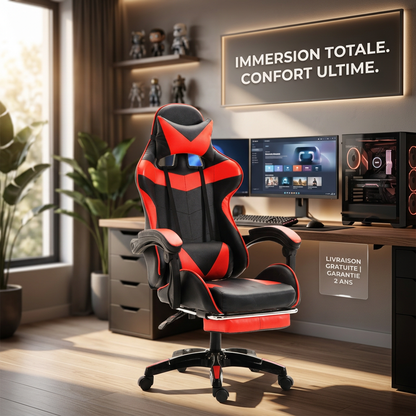 Fauteuil Gaming Pro Ergonomique – Confort Absolu & Performance