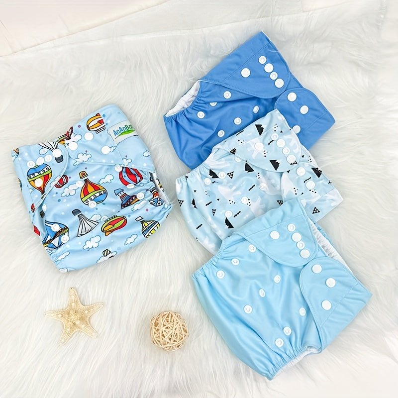 Lot de 4 Couches ANANBABY – Confort, Économie et Écologie pour Votre Bébé