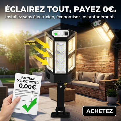 Projecteur Solaire LED Intelligent