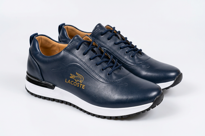 Sneakers Premium Lacoste en Cuir Bleu Marine
