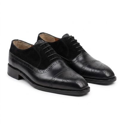 Pack Prestige Borj Afrique : Oxford Brogue en Daim & Cuir + Ceinture Offerte