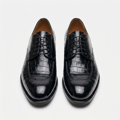 Chaussures Richelieu "Luxe Congo" en Cuir Crocodile - Élégance & Distinction