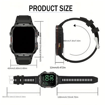 Smartwatch Tactique Pro - Appels Bluetooth & Robustesse Militaire