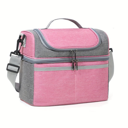 Sac à Déjeuner Isolé en Tissu Grande Capacité