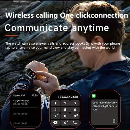 Smartwatch Tactique Pro - Appels Bluetooth & Robustesse Militaire