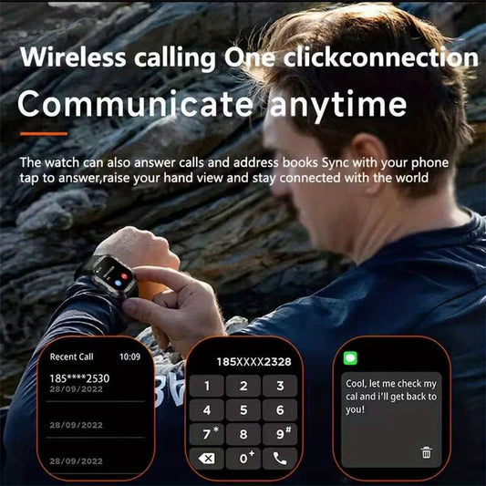 Smartwatch Tactique Pro - Appels Bluetooth & Robustesse Militaire