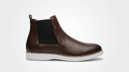 Chelsea Boots Homme Premium en Cuir Marron – Confort & Style au Congo