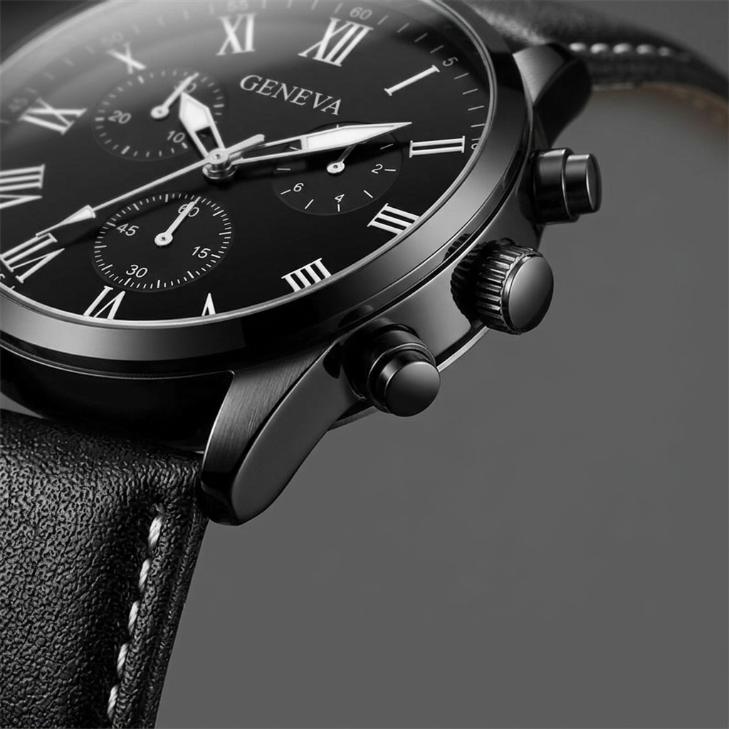 Montre Geneva Premium LP22 – Élégance Masculine & Design Quartz