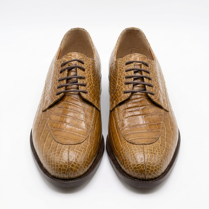 Chaussures Oxford Premium Effet Croco – Élégance & Distinction Brazzaville