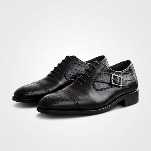 Chaussures Richelieu "L'Héritage" – Cuir Premium & Style Crocodile