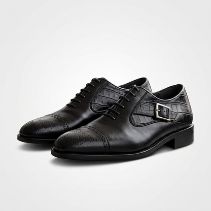 Chaussures Richelieu "L'Héritage" – Cuir Premium & Style Crocodile