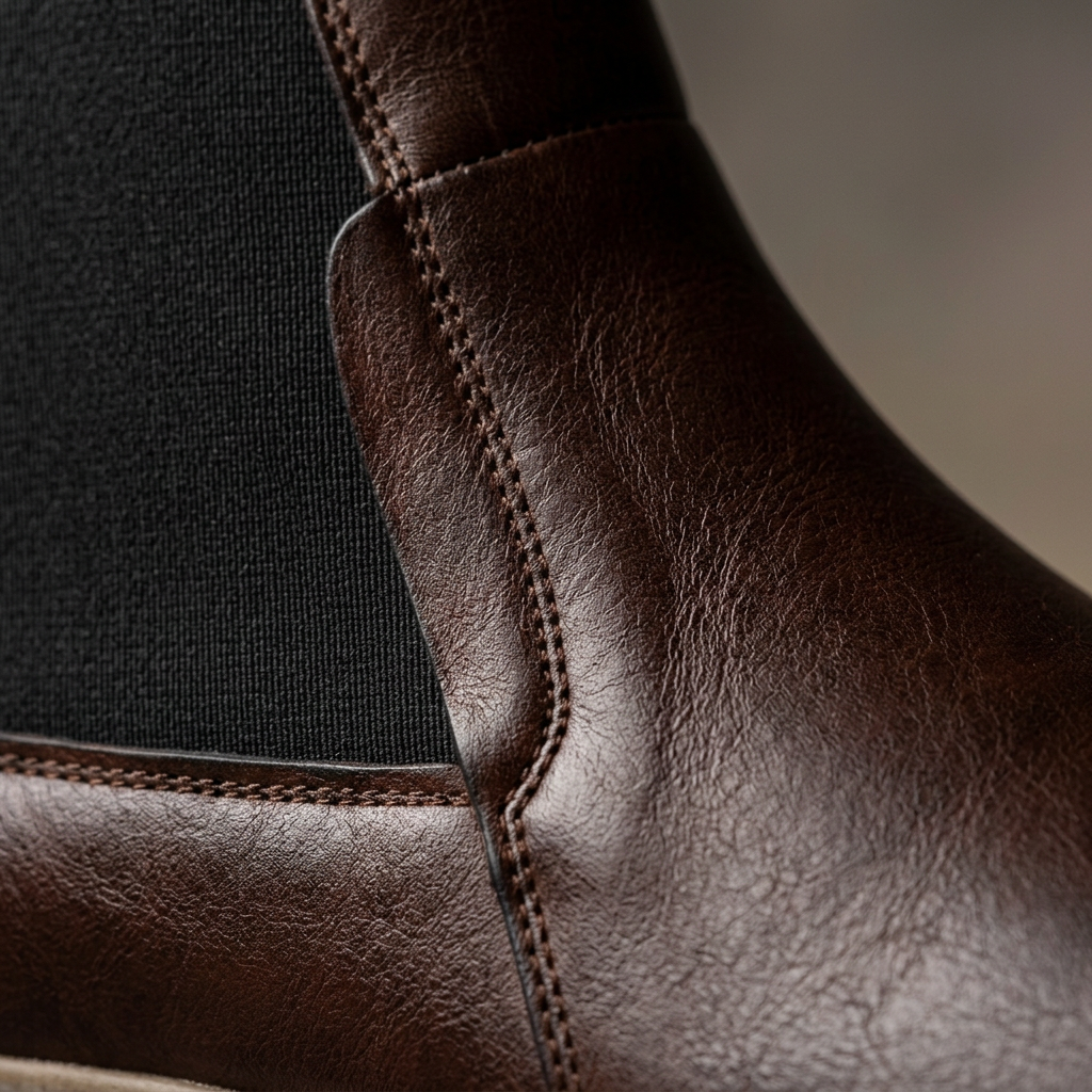 Chelsea Boots Homme Premium en Cuir Marron – Confort & Style au Congo