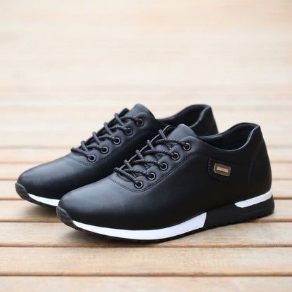 Sneakers Urban Prestige en Cuir Noir