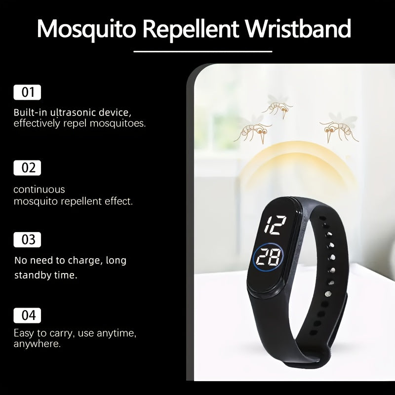 Bracelet Électronique Anti‑Moustiques – Sportif, Moderne & Efficace