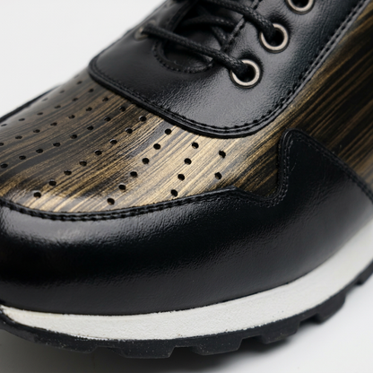 Chaussures de Luxe "Ébène & Bronze" – Élégance Italienne