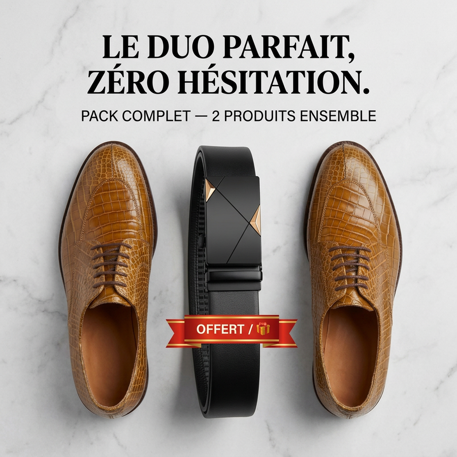 CHAUSSURES JOHN LO0B CROCO HOMME EN CUIR