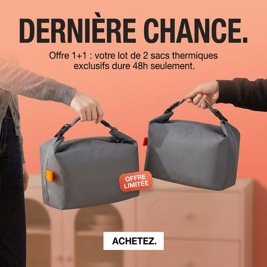Lot 2 Sac à Lunch Thermique – Tissu Oxford Résistant