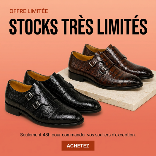 CHAUSSURES EN VRAI CUIR CROCO – HAUTE COUTURE EXCLUSIVE