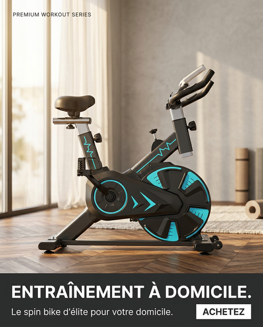 VÉLO DE SPINNING INTÉRIEUR – ENTRAÎNEMENT SPORT À DOMICILE