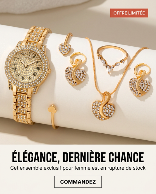 ENSEMBLE DE MONTRES-BRACELETS ÉLÉGANTES POUR FEMMES