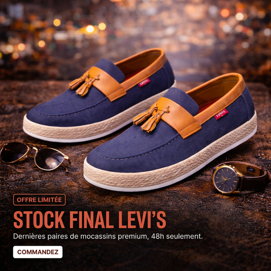 MOCCASSINS HOMME LEVI’S – HAUTE QUALITÉ