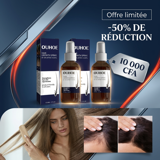 PACK 2 Spray Stimulant de Croissance Capillaire OUHOE