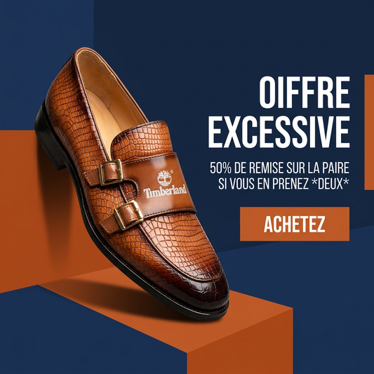 MOCASSIN EN CUIR MARRON – TEXTURE CROCODILE | ÉLÉGANCE & PRESTIGE – RÉDUCTION 50%