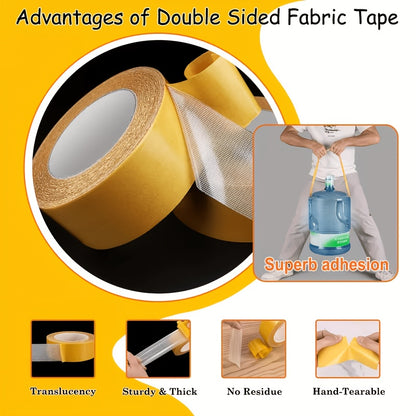 Pack 3 Rouleaux Ruban Adhésif Maille Robuste – Fixation Extrême Tapis & Meubles