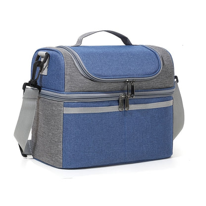 Sac à Déjeuner Isolé en Tissu Grande Capacité