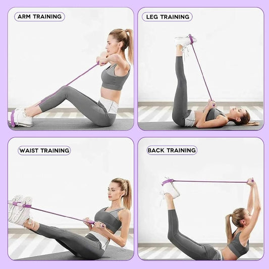BANDES DE RÉSISTANCE ÉLASTIQUES – YOGA & FITNESS À DOMICILE