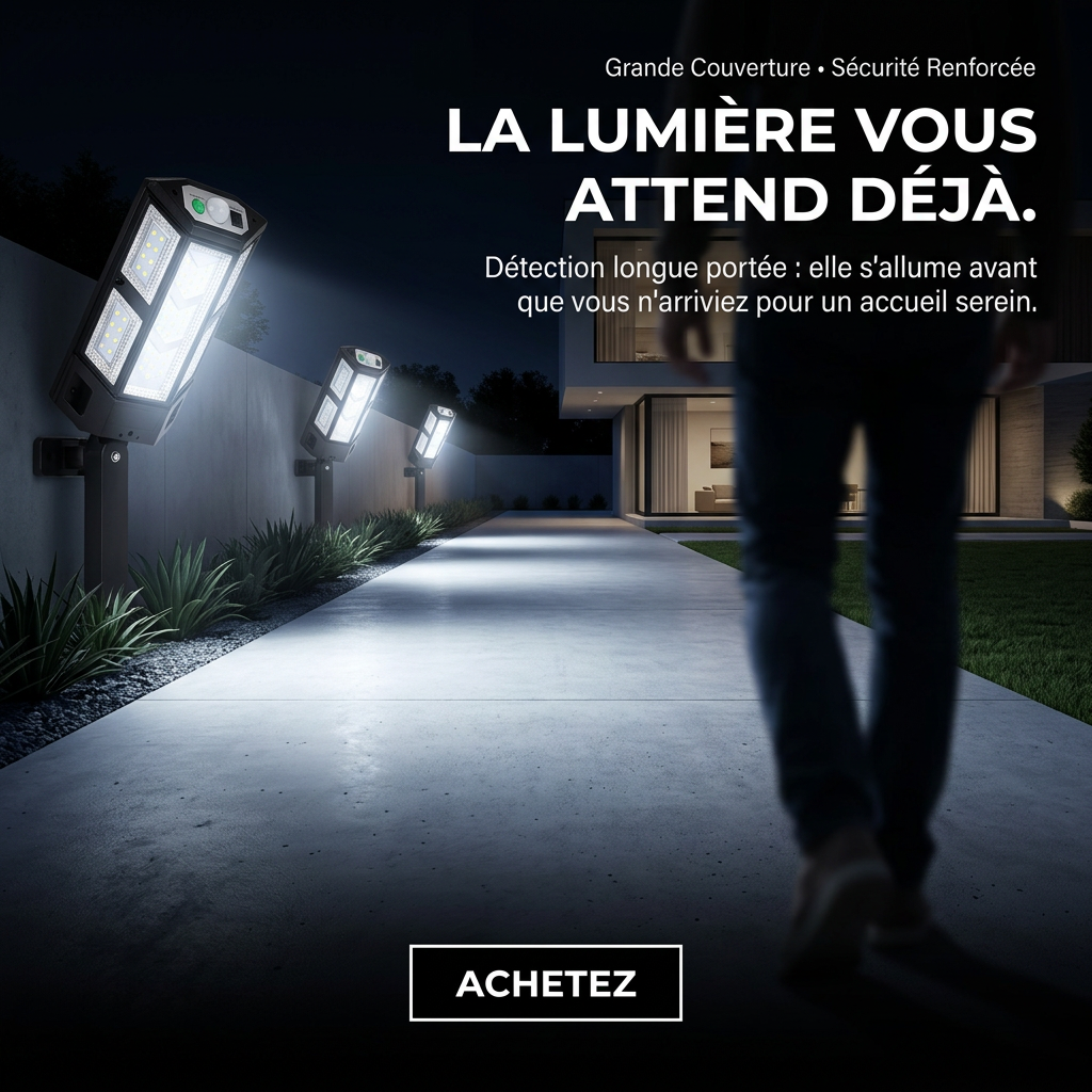 Projecteur Solaire LED Intelligent