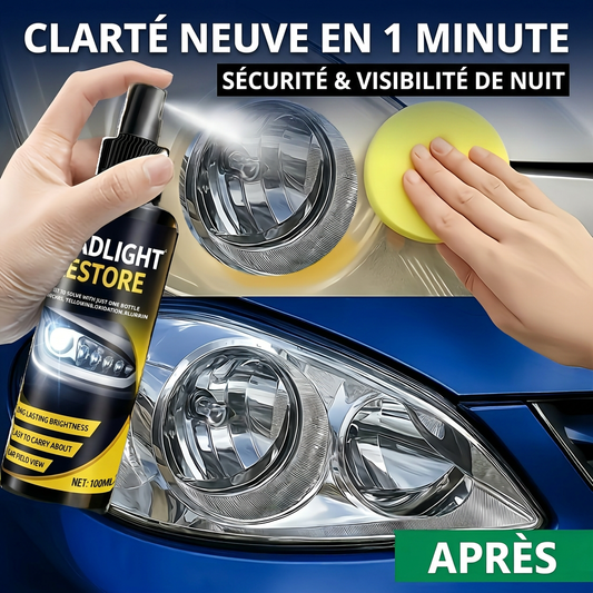 Rénovateur Phares : Clarté Neuve & Sécurité Accrue en 10 Minute