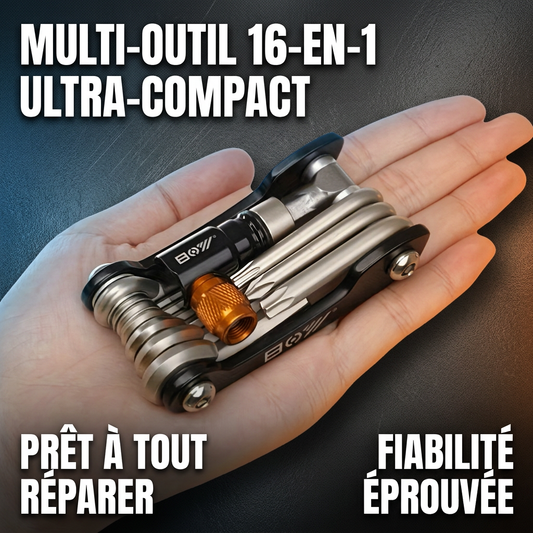 Multi-Outil 16-en-1 : Prêt à tout réparer, n'importe où